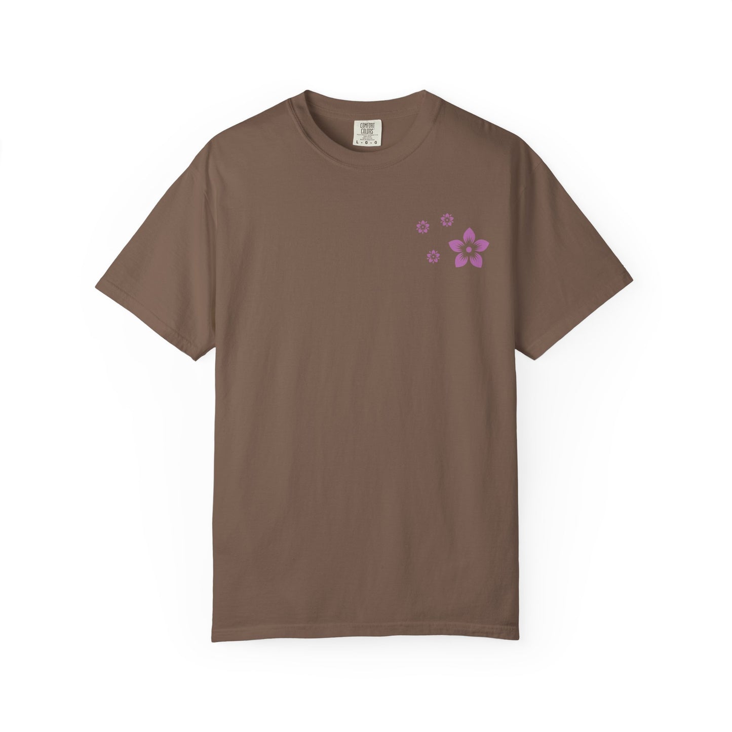Cherry Blossom Graphic T-Shirt — Sakura Branches Floral Tee — Purple