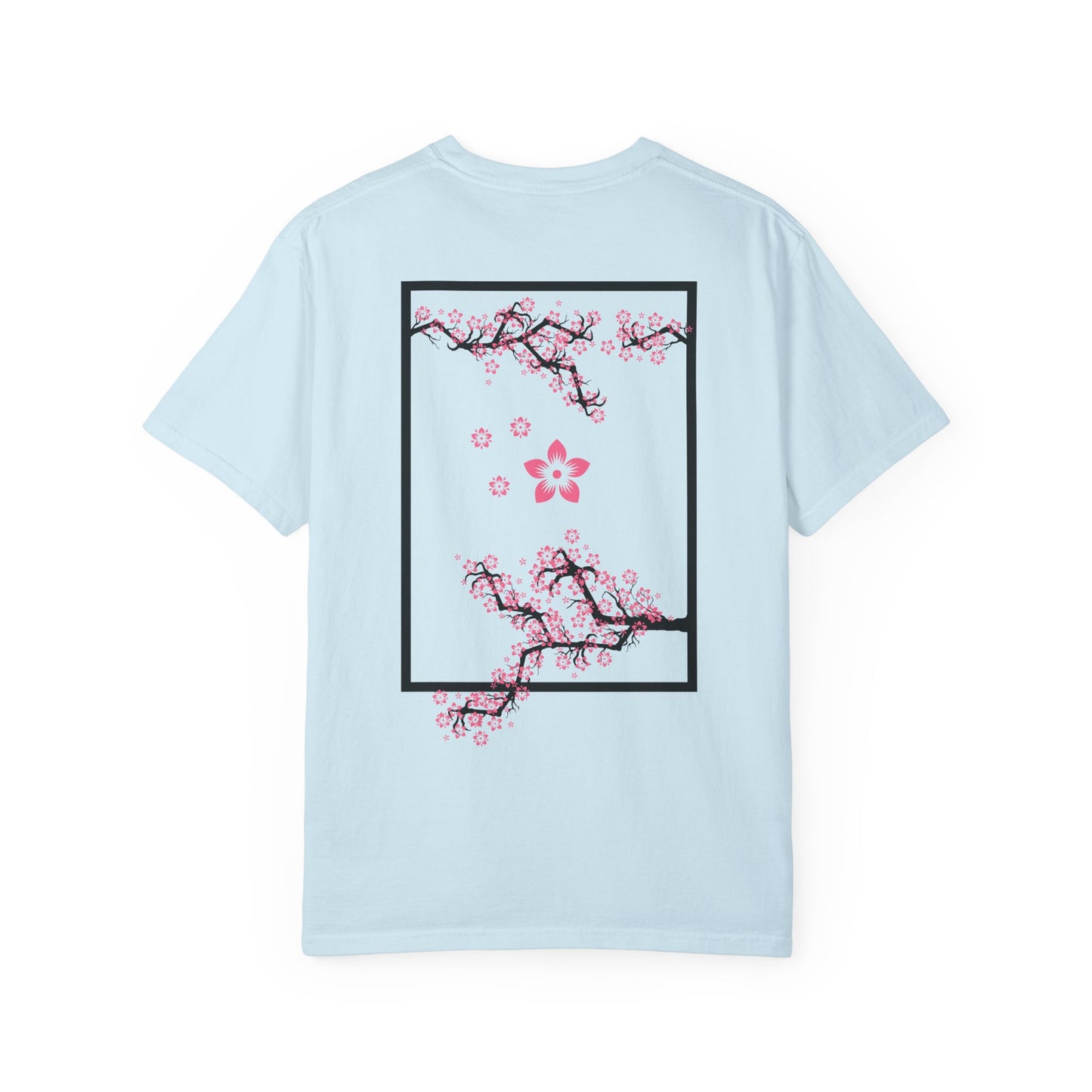 Cherry Blossom Graphic T-Shirt — Sakura Branches Floral Tee — Pink