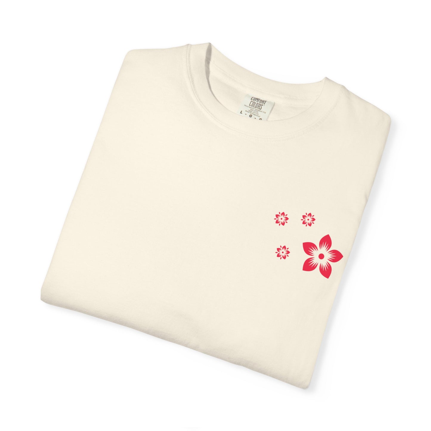 Cherry Blossom Graphic T-Shirt — Sakura Branches Floral Tee — Red