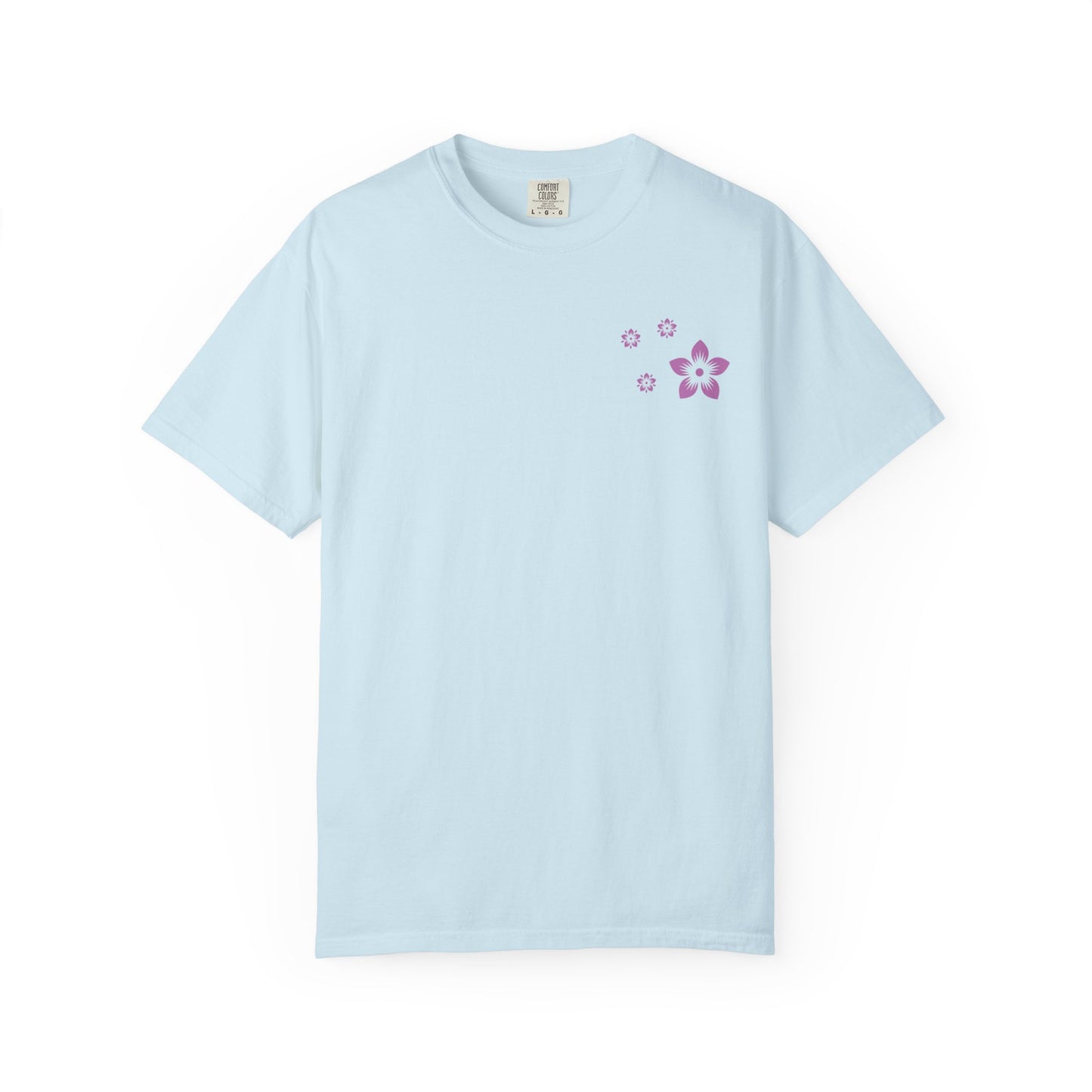 Cherry Blossom Graphic T-Shirt — Sakura Branches Floral Tee — Purple