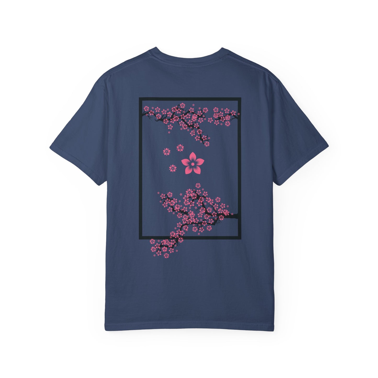 Cherry Blossom Graphic T-Shirt — Sakura Branches Floral Tee — Pink