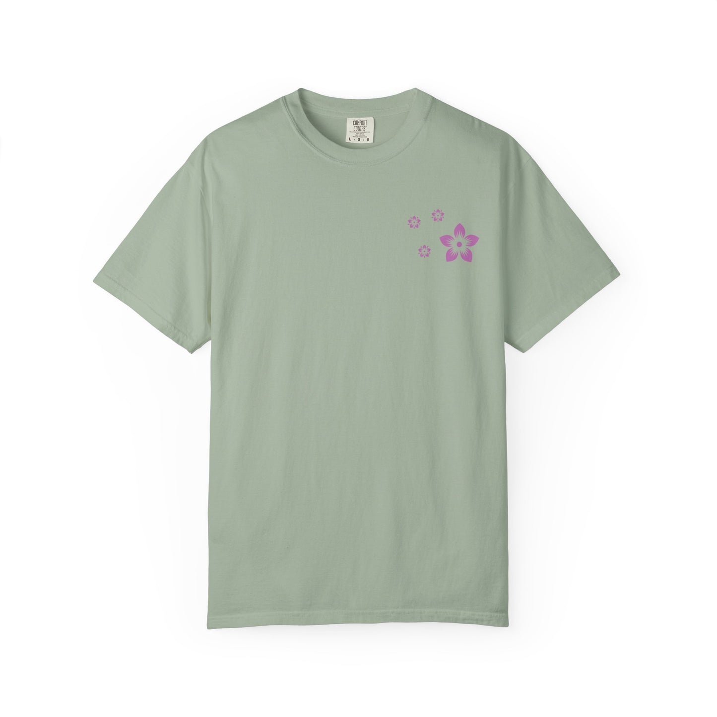 Cherry Blossom Graphic T-Shirt — Sakura Branches Floral Tee — Purple