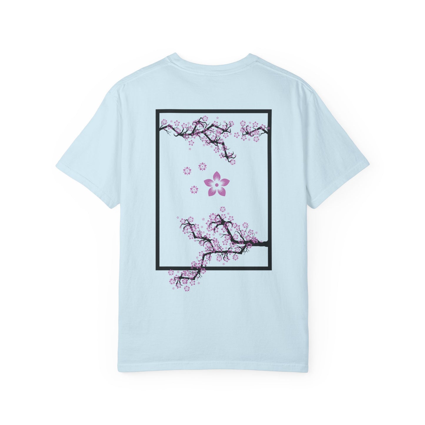 Cherry Blossom Graphic T-Shirt — Sakura Branches Floral Tee — Purple