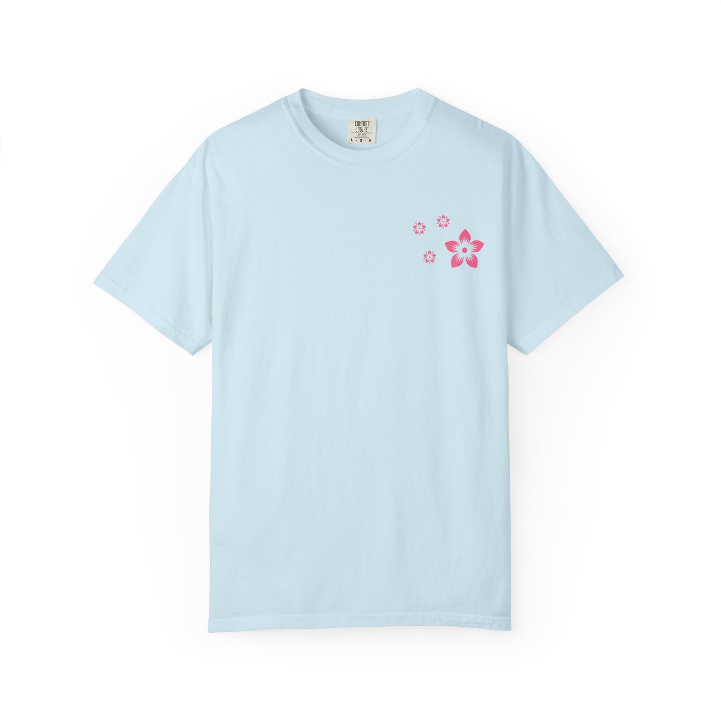 Cherry Blossom Graphic T-Shirt — Sakura Branches Floral Tee — Pink