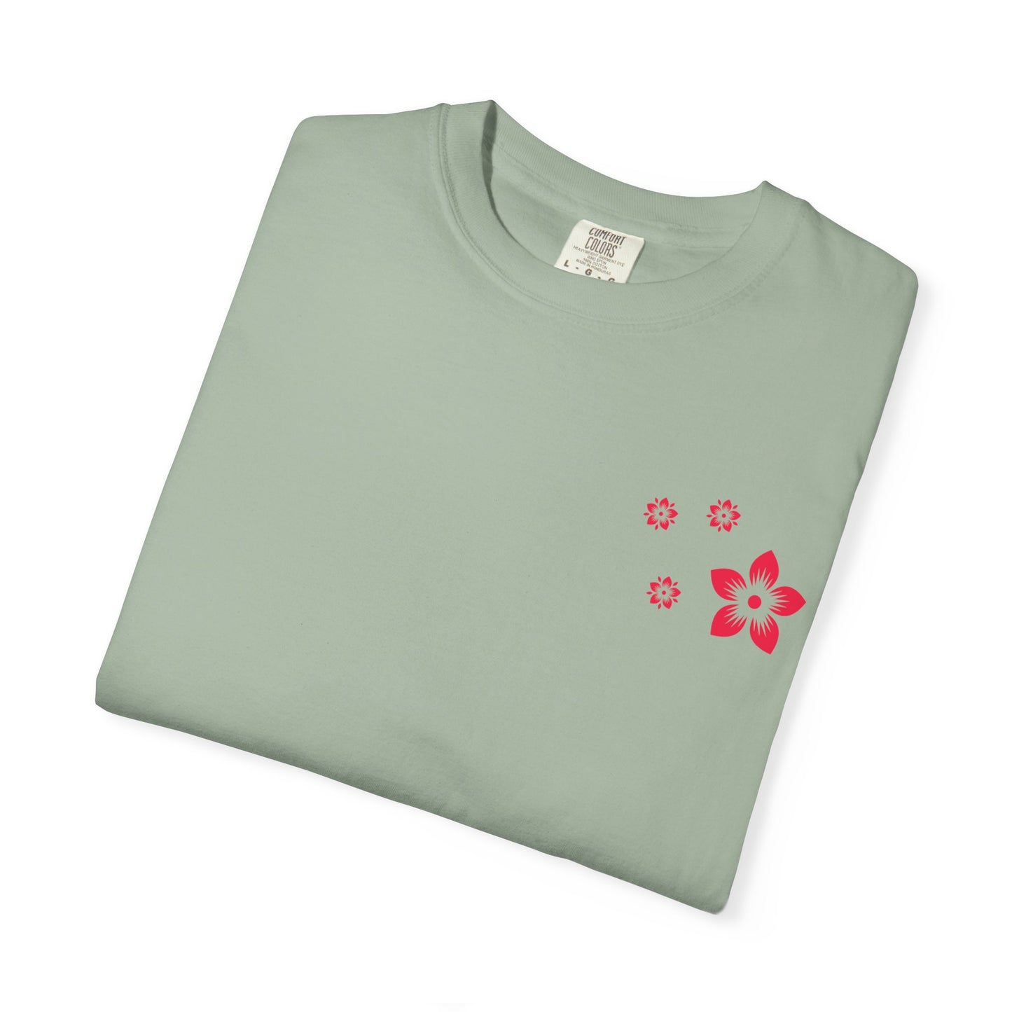 Cherry Blossom Graphic T-Shirt — Sakura Branches Floral Tee — Red