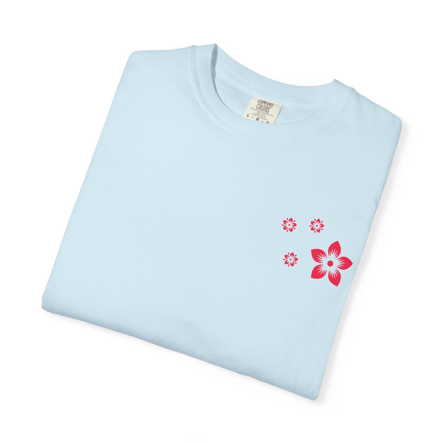 Cherry Blossom Graphic T-Shirt — Sakura Branches Floral Tee — Red