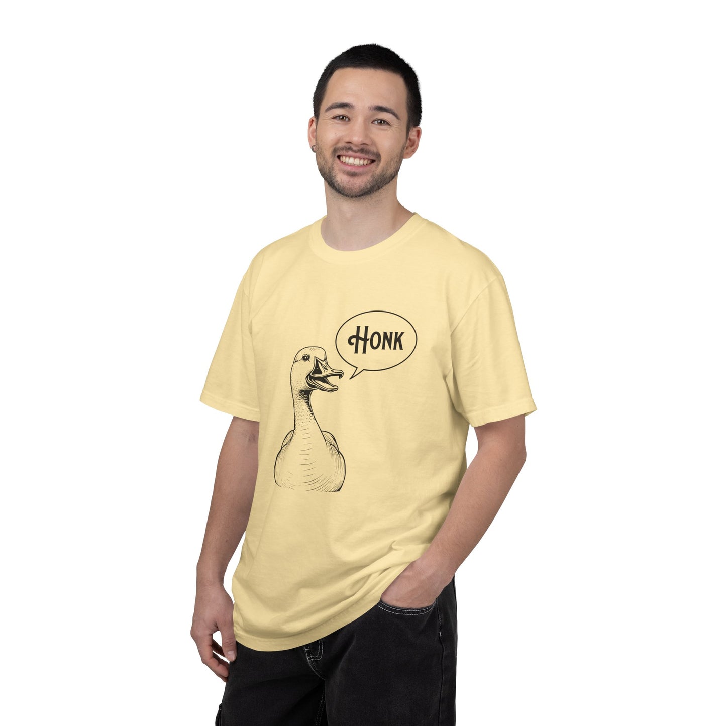 Honk Goose T‑Shirt — Vintage Sketch Duck Illustration Tee