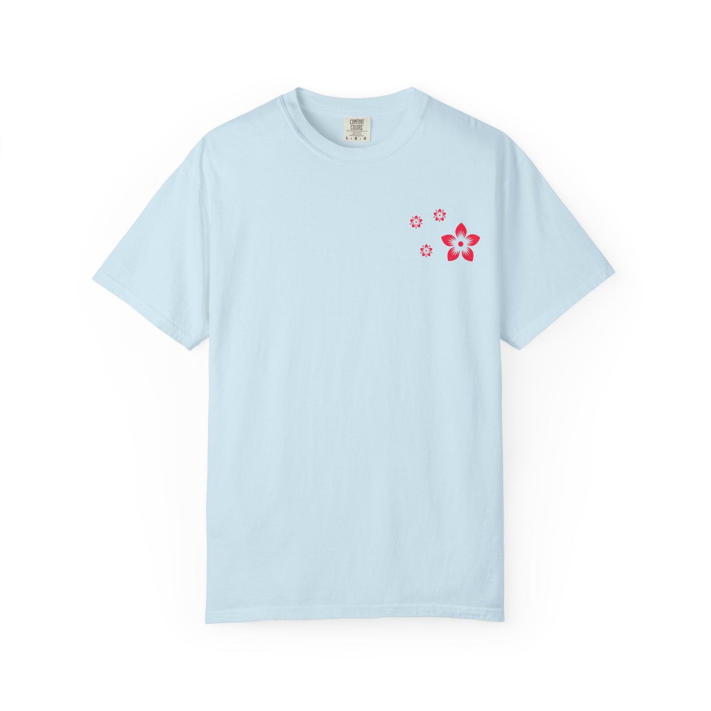 Cherry Blossom Graphic T-Shirt — Sakura Branches Floral Tee — Red