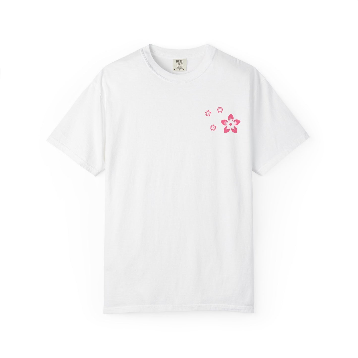 Cherry Blossom Graphic T-Shirt — Sakura Branches Floral Tee — Pink