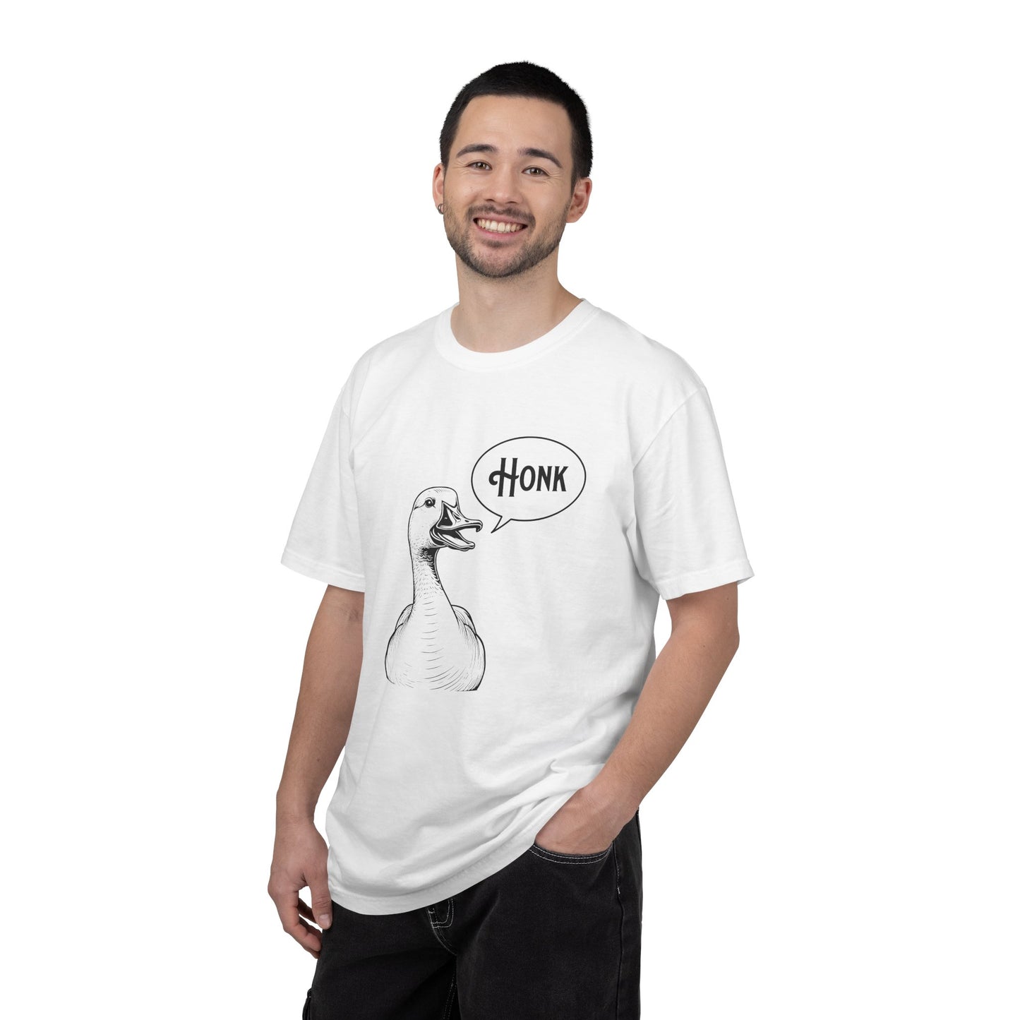 Honk Goose T‑Shirt — Vintage Sketch Duck Illustration Tee