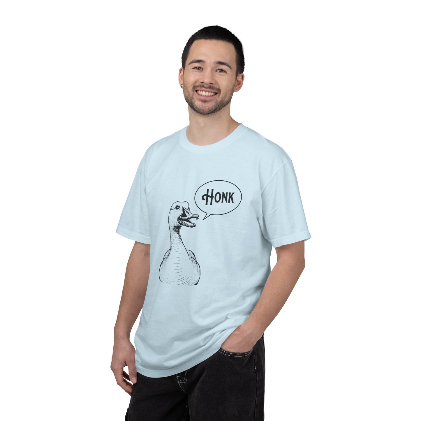 Honk Goose T‑Shirt — Vintage Sketch Duck Illustration Tee