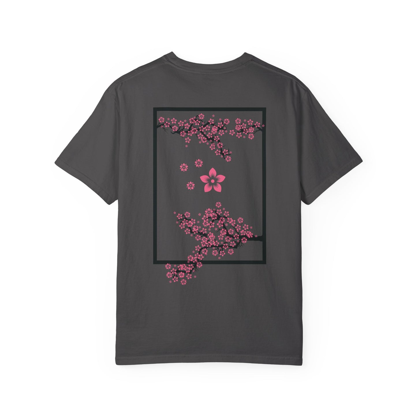 Cherry Blossom Graphic T-Shirt — Sakura Branches Floral Tee — Pink