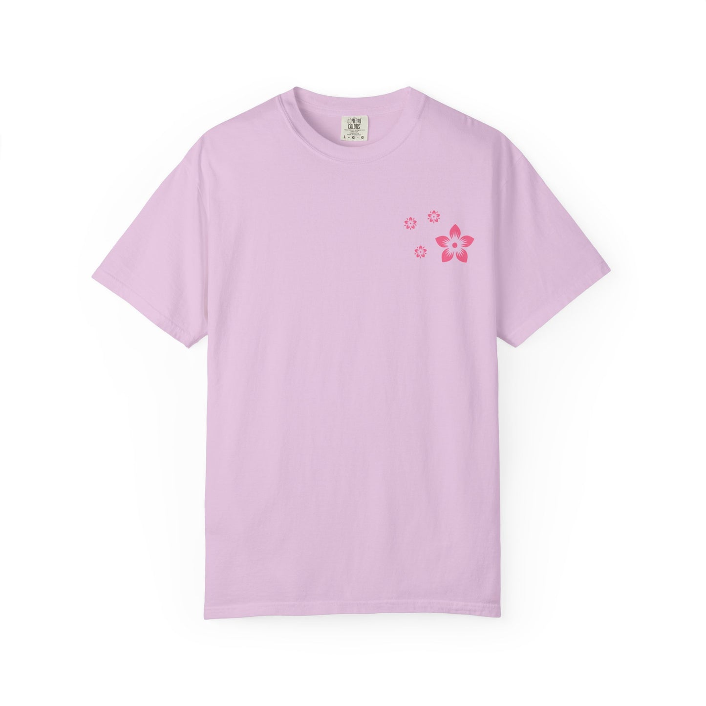 Cherry Blossom Graphic T-Shirt — Sakura Branches Floral Tee — Pink